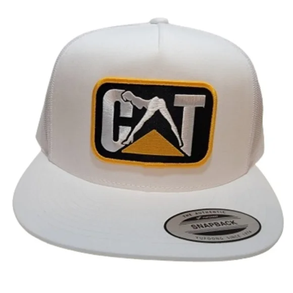 None | Accessories | Cat Lady Legs Mesh Snapback Embroidered Flat